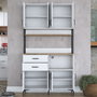 Hanah Home Armario Multiusos JE180 - 3403 Nogal y Blanco